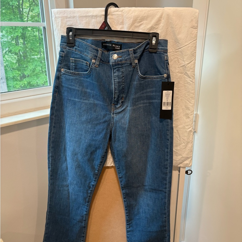 Veronica Beard High-Rise Blue Denim Jeans
